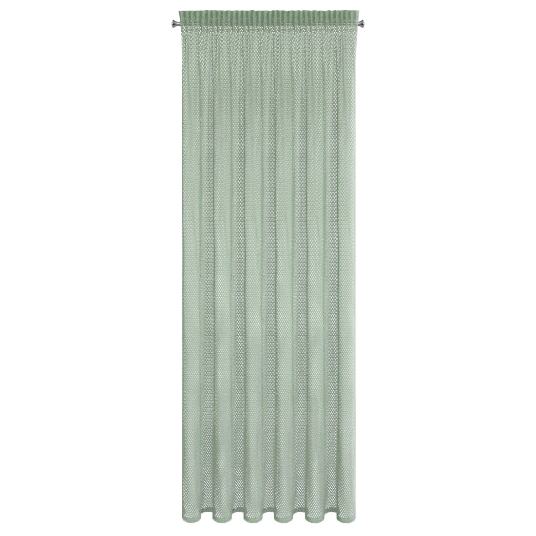 Záves 140x270 cm bavlnený z sieťky mätový na riasiacu pásku GABBY
