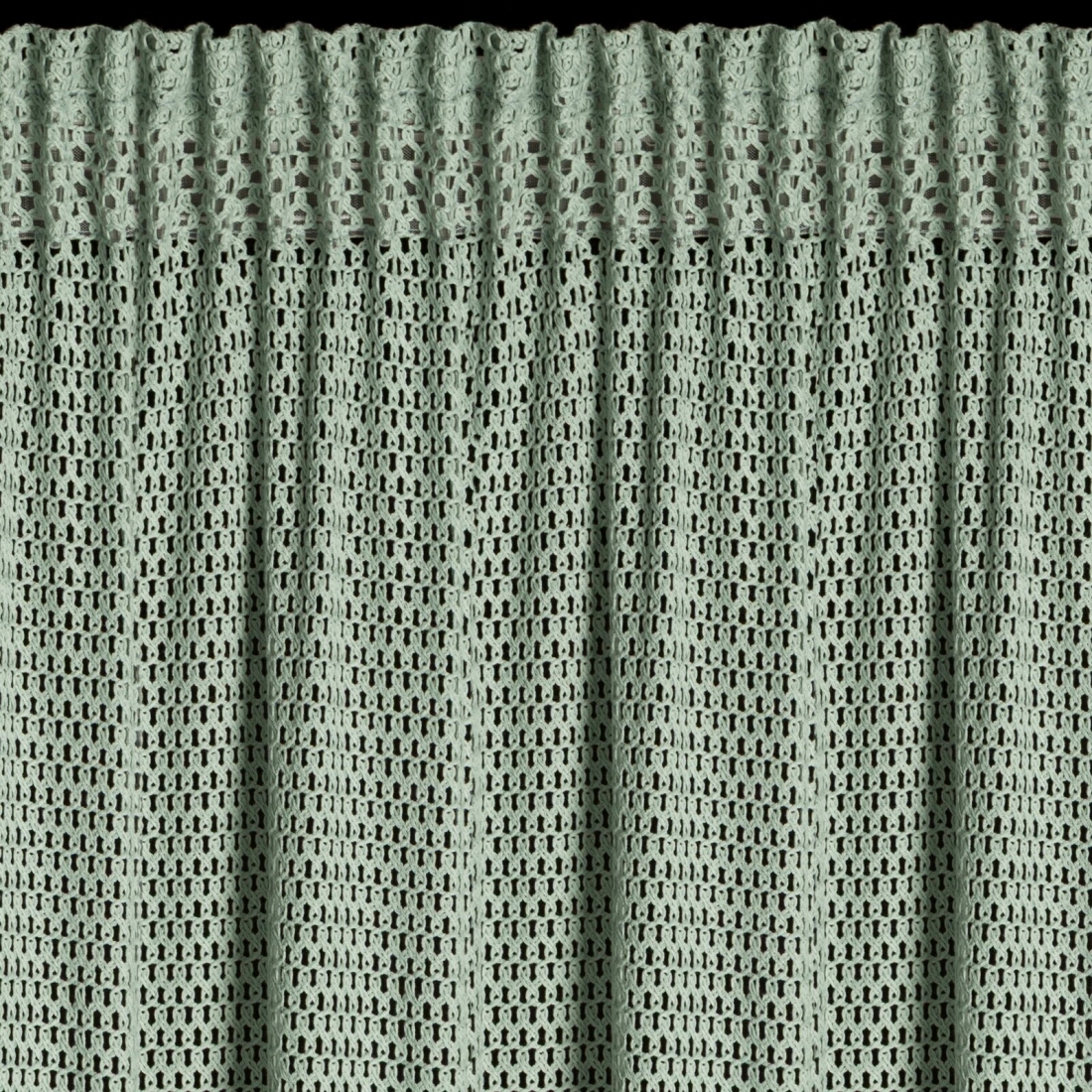 Záves 140x270 cm bavlnený z sieťky mätový na riasiacu pásku GABBY