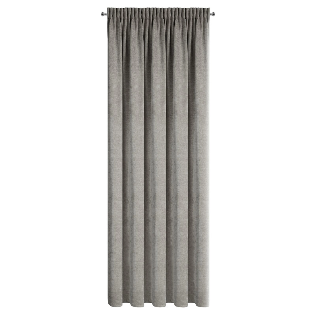 Záves 140x270 cm béžový s činilovou štruktúrou na riasiacu pásku NESKA