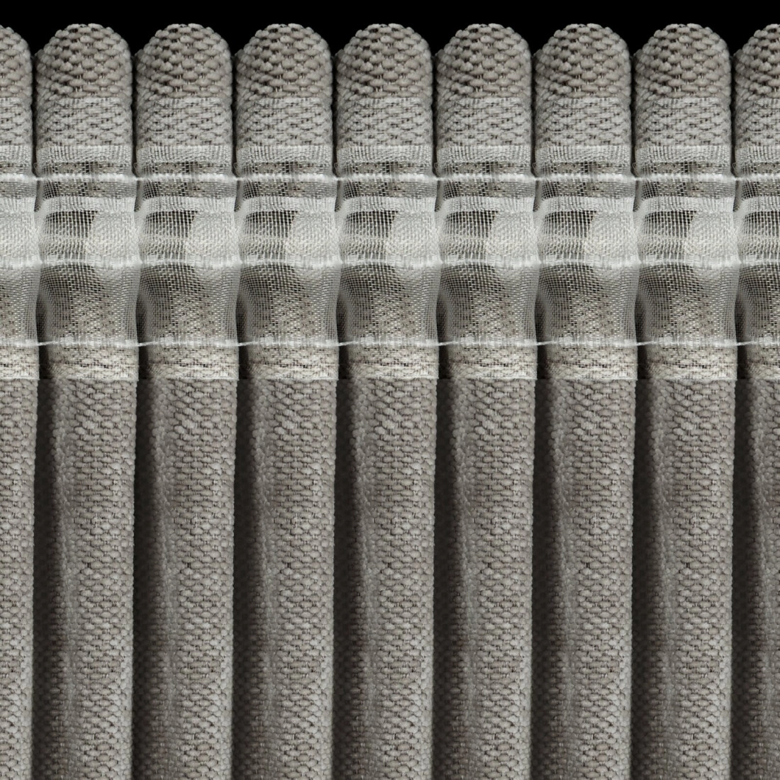 Záves 140x270 cm béžový s činilovou štruktúrou na riasiacu pásku NESKA