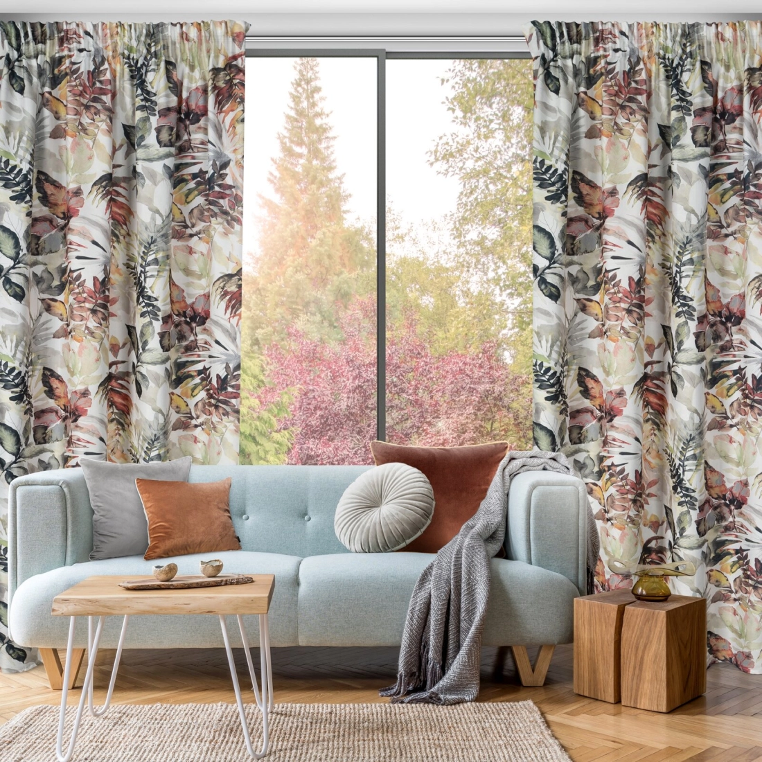 Záves 140x270 cm bielo-oceľový na riasiacu pásku ADELINE