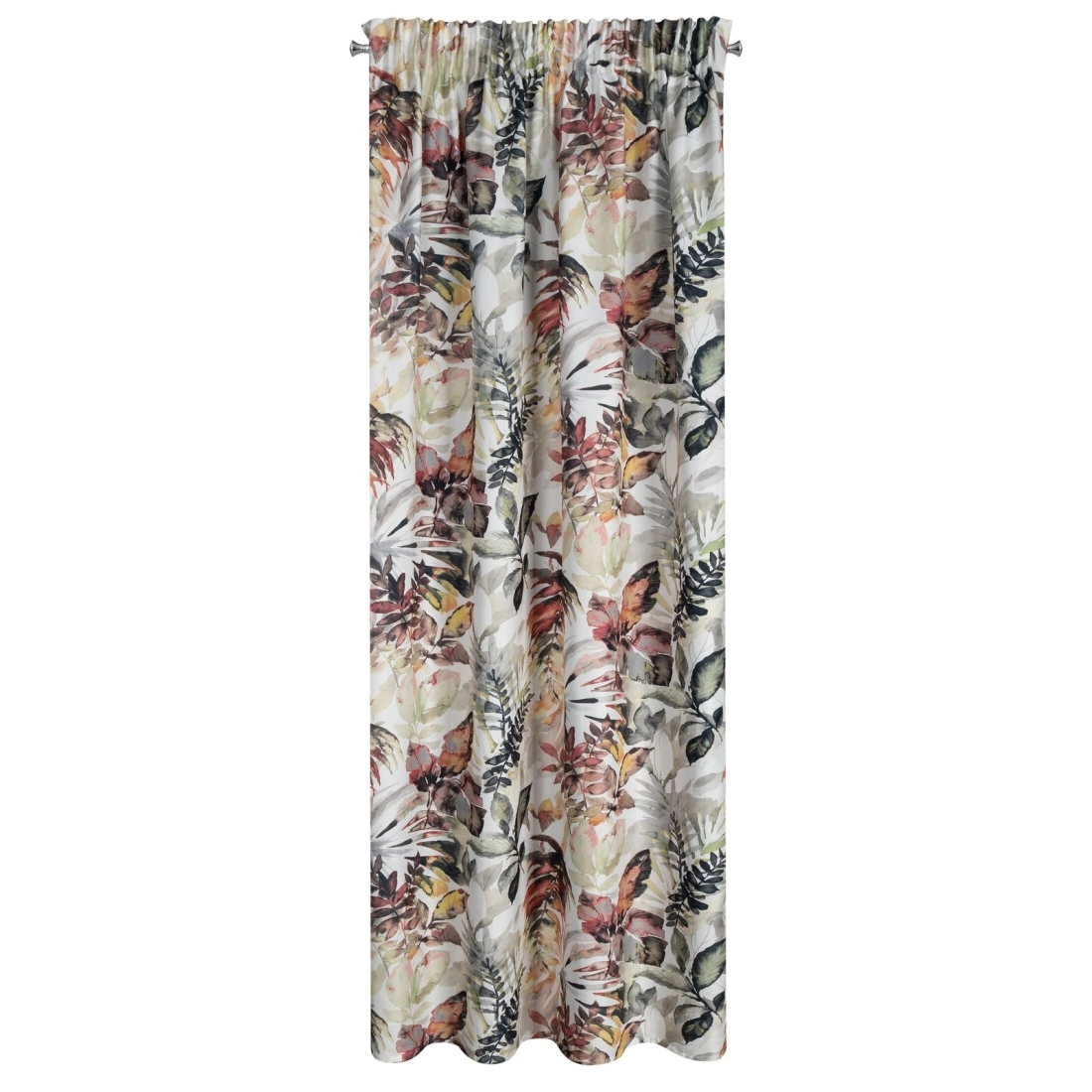 Záves 140x270 cm bielo-oceľový na riasiacu pásku ADELINE