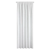 Záves 140x270 cm biely a strieborný s ľanom na riasiacu pásku ROSI