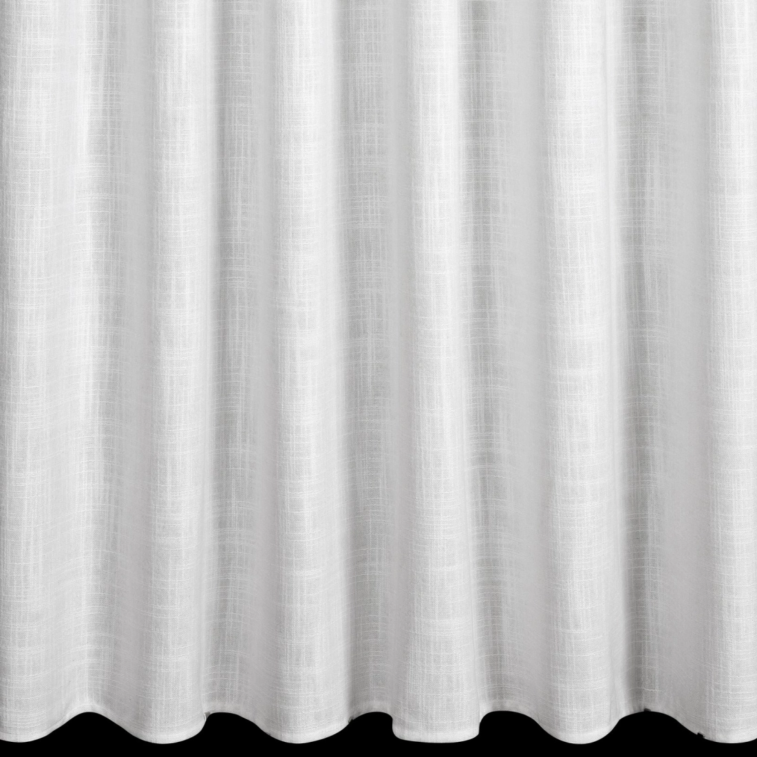 Záves 140x270 cm biely a strieborný s ľanom na riasiacu pásku ROSI