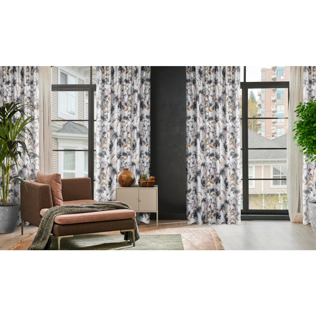 Záves 140x270 cm biely, oceľový na riasiacu pásku NIKA