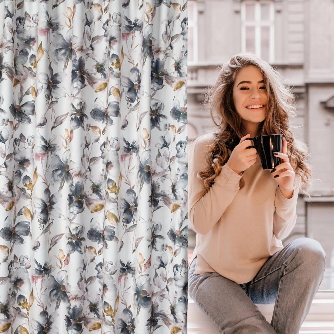 Záves 140x270 cm biely, oceľový na riasiacu pásku NIKA