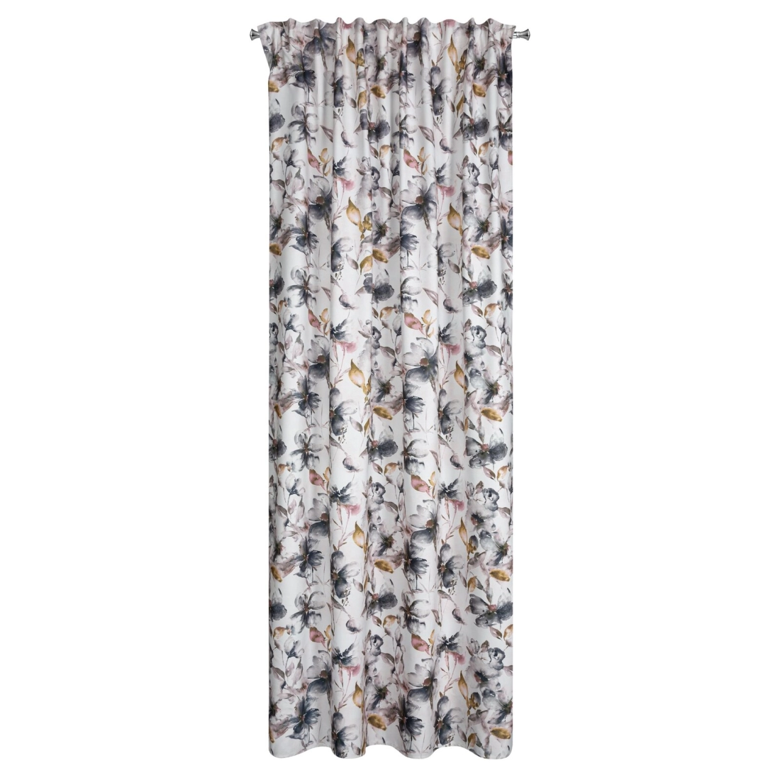 Záves 140x270 cm biely, oceľový na riasiacu pásku NIKA