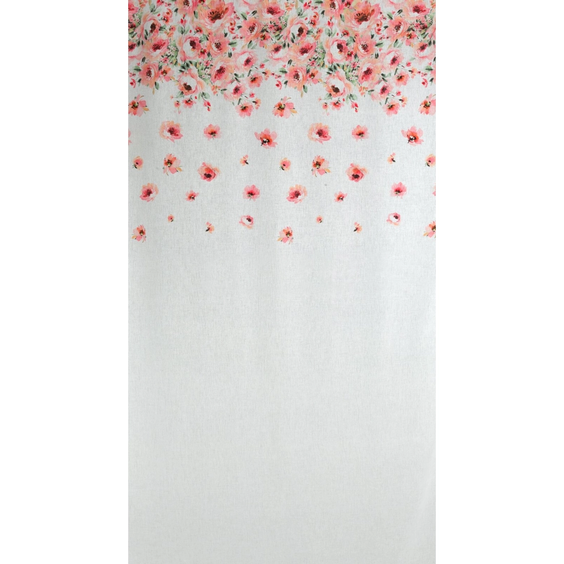 Záves 140x270 cm biely, ružový na riasiacu pásku OLIWIA