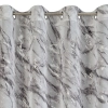 Záves 140x270 cm biely so strieborným mramorovým vzorom na kovové krúžky ALIVIA