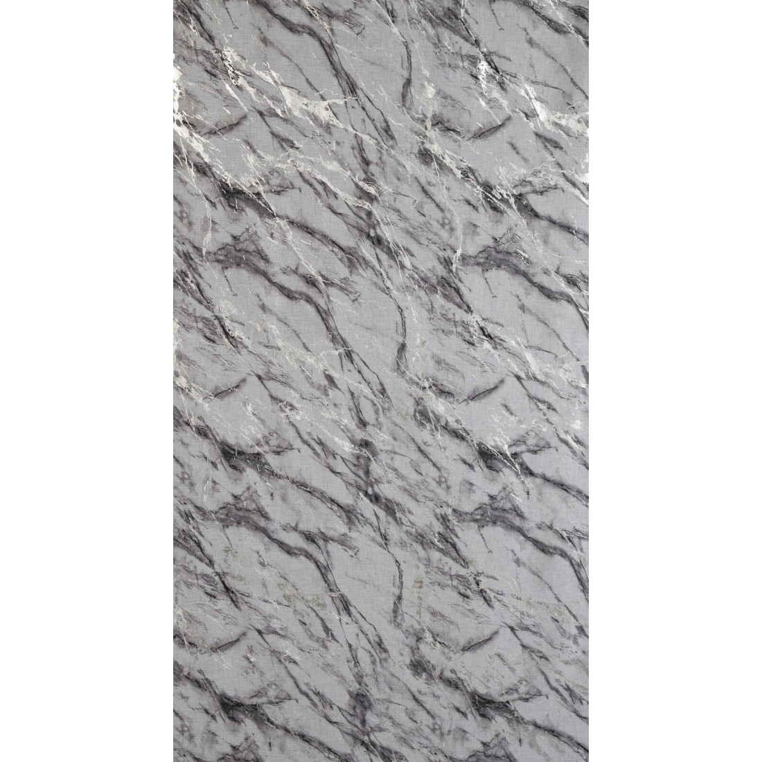 Záves 140x270 cm biely so strieborným mramorovým vzorom na kovové krúžky ALIVIA