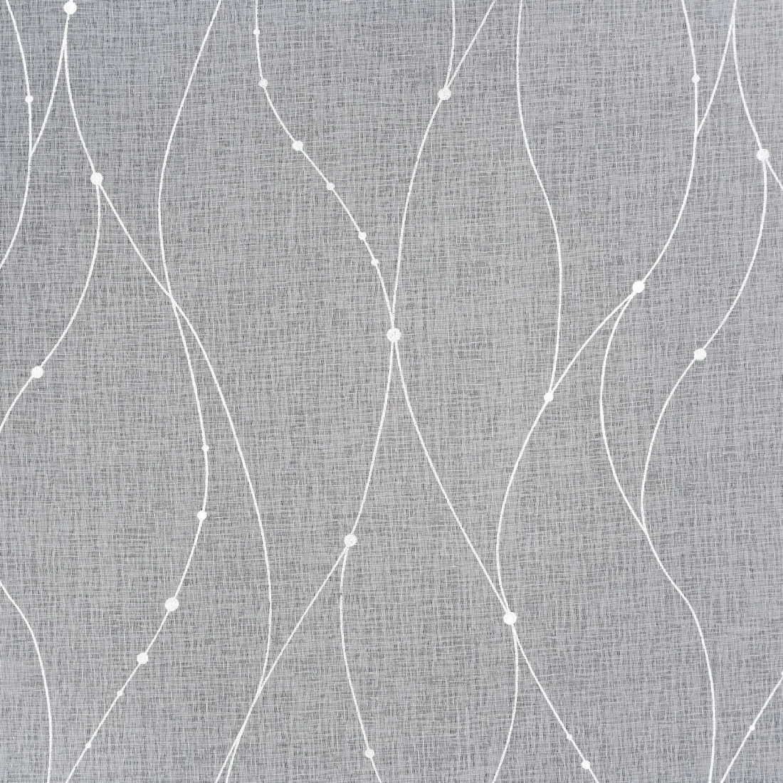 Záves 140x270 cm biely so strieborným vzorom na riasiacu pásku ARLENA