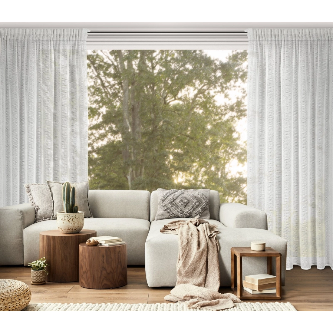 Záves 140x270 cm biely zamatový na riasiacu pásku ALEKSA