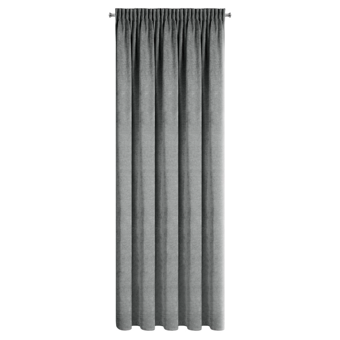 Záves 140x270 cm chenilový oceľový na riasiacu pásku NESKA