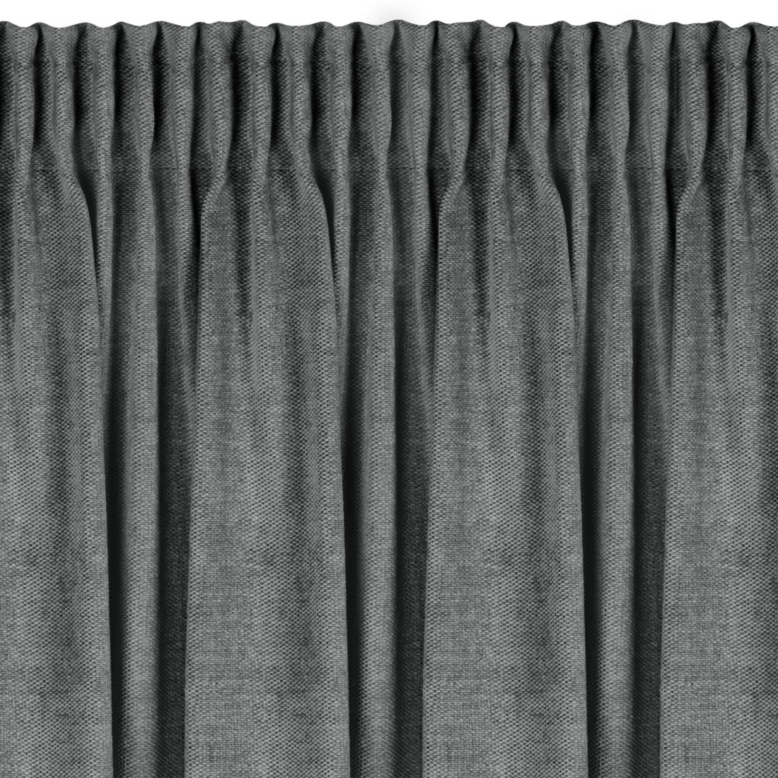 Záves 140x270 cm chenilový oceľový na riasiacu pásku NESKA