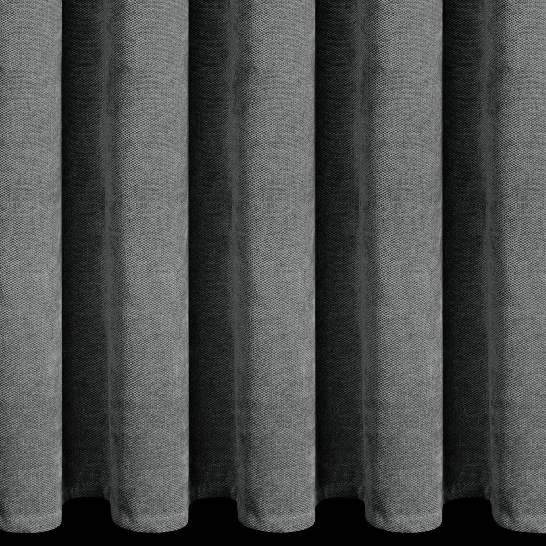 Záves 140x270 cm chenilový oceľový na riasiacu pásku NESKA