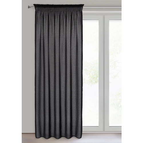 Záves 140x270 cm čierny moherový na riasiacu pásku AGIS