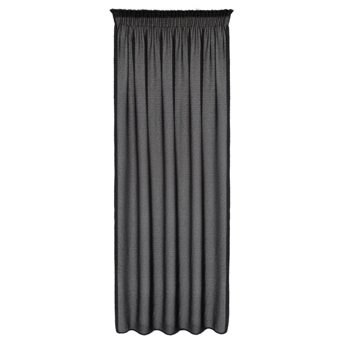 Záves 140x270 cm čierny moherový na riasiacu pásku AGIS