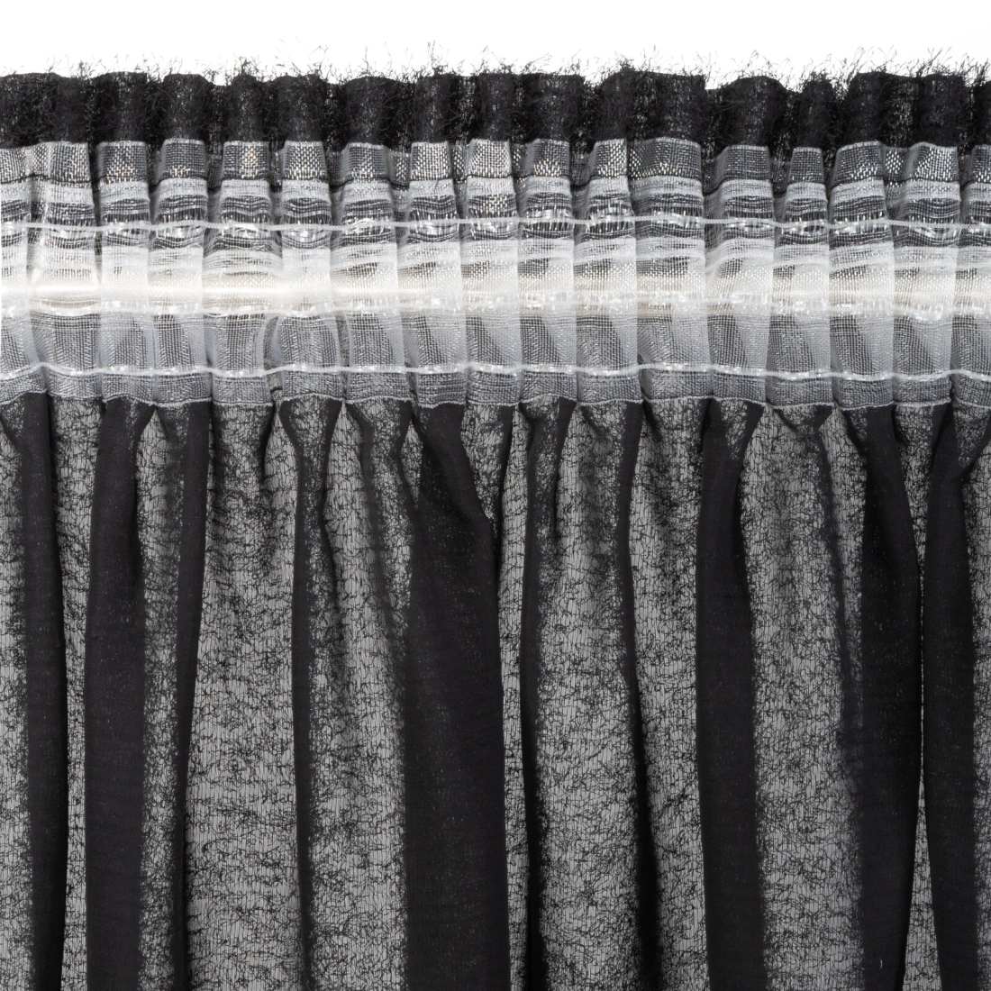 Záves 140x270 cm čierny moherový na riasiacu pásku AGIS