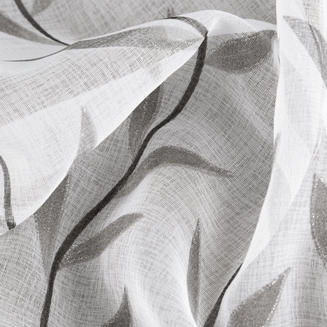 Záves 140x270 cm etamínový biely striebrný na riasiacu pásku GLORI