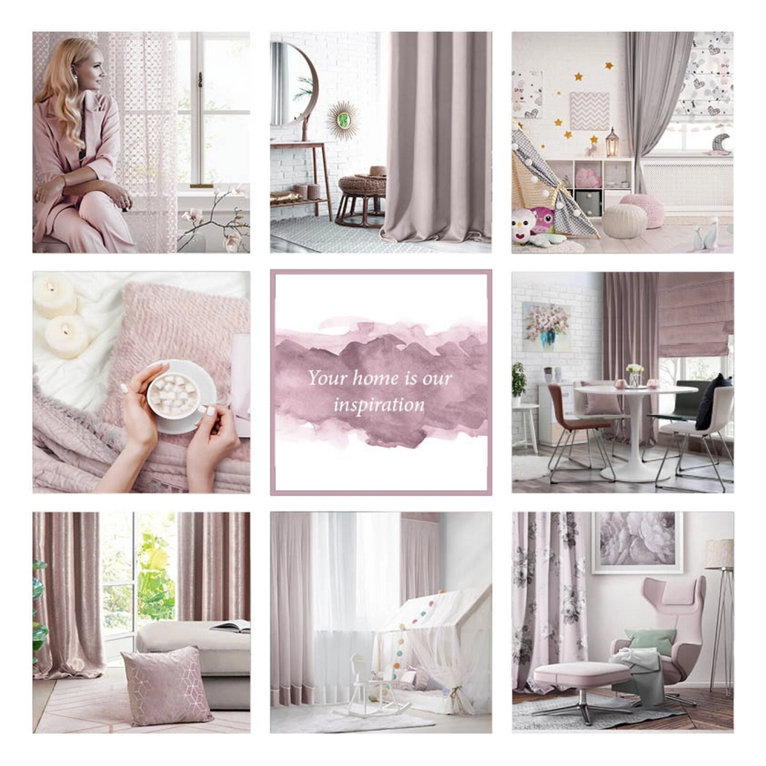 Záves 140x270 cm etamínový ružový fialový na riasiacu pásku HONEY