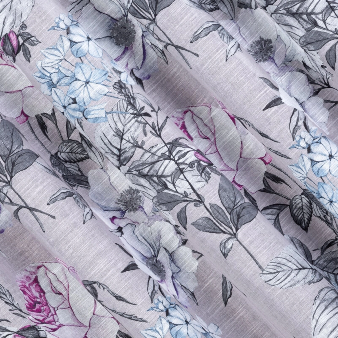 Záves 140x270 cm etamínový ružový fialový na riasiacu pásku HONEY