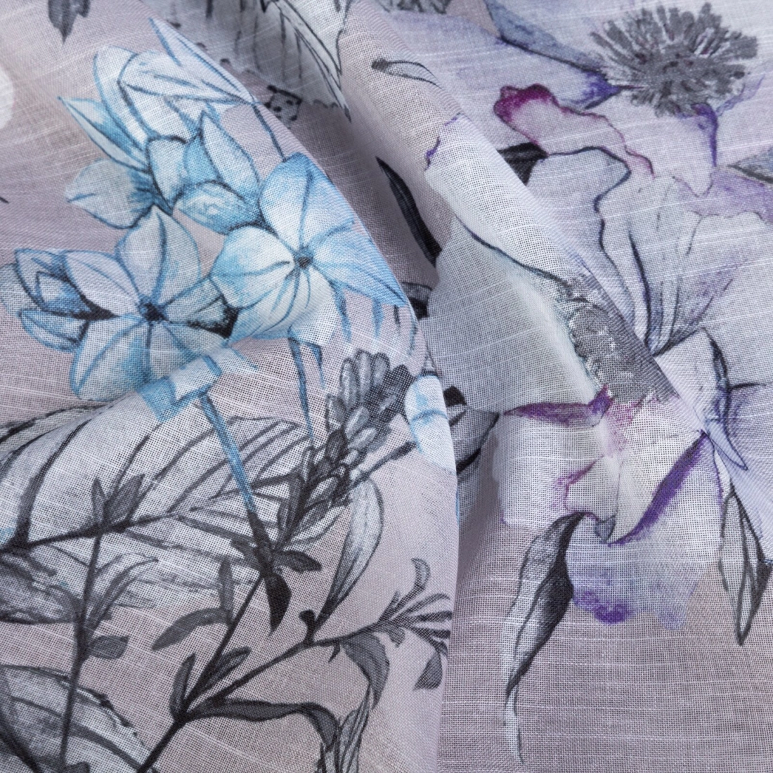 Záves 140x270 cm etamínový ružový fialový na riasiacu pásku HONEY