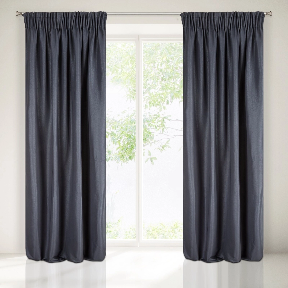 Záves 140x270 cm granátový na riasiacu pásku AGGIE