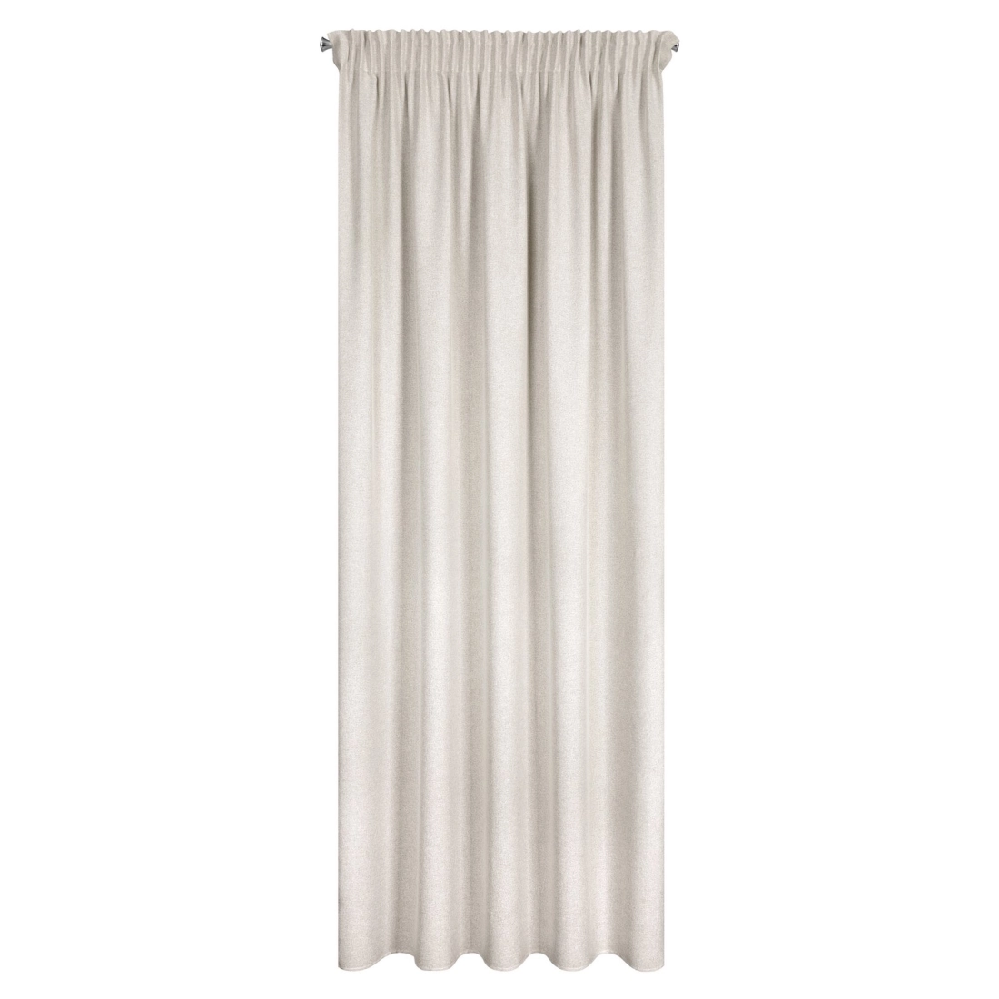 Záves 140x270 cm jasnobéžový na riasiacu pásku ERIS