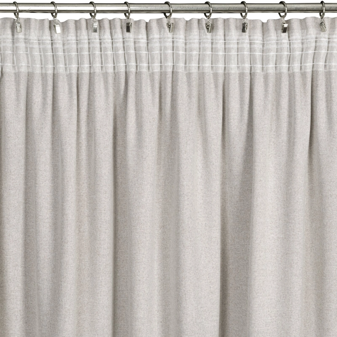 Záves 140x270 cm jasnobéžový na riasiacu pásku ERIS