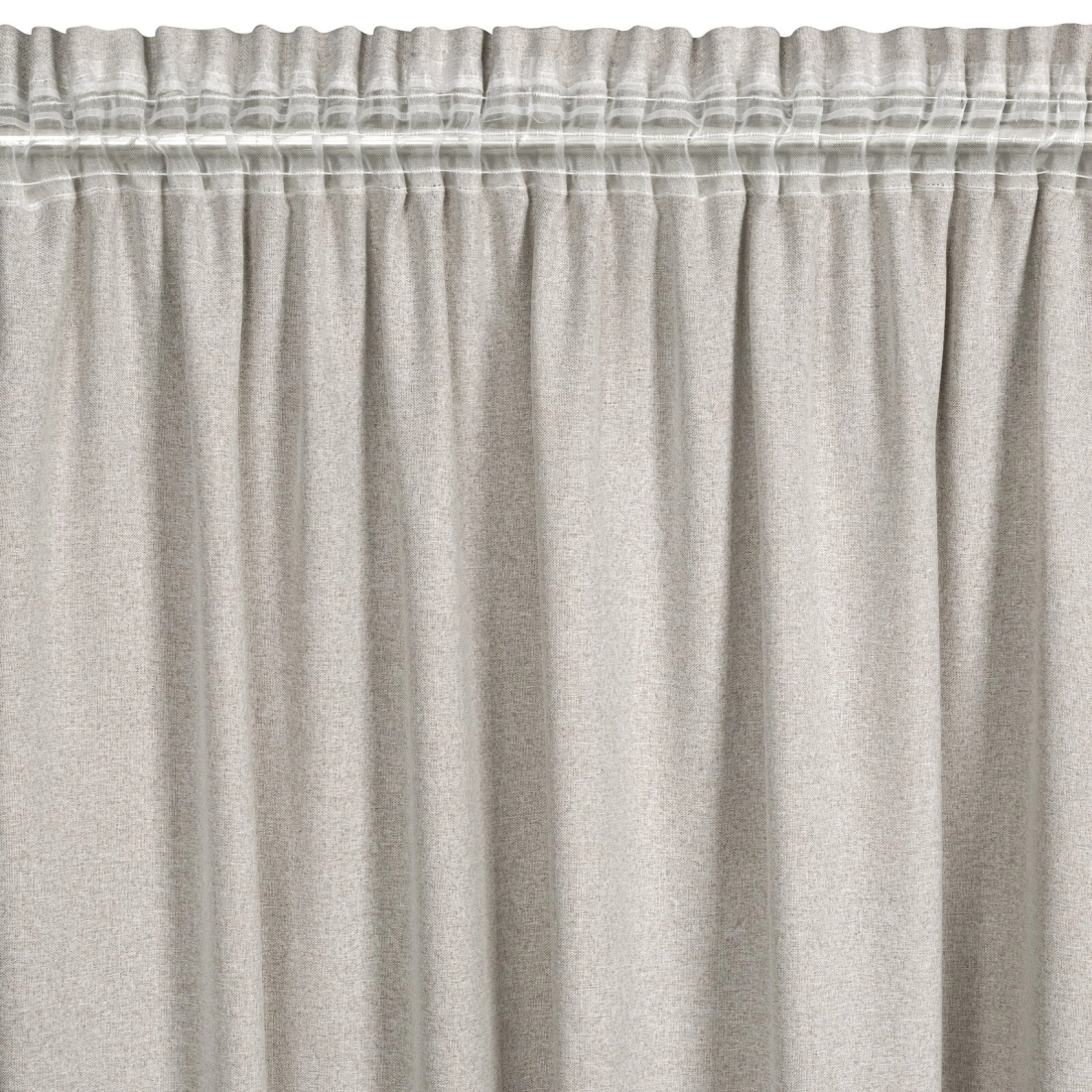 Záves 140x270 cm jasnobéžový na riasiacu pásku ERIS