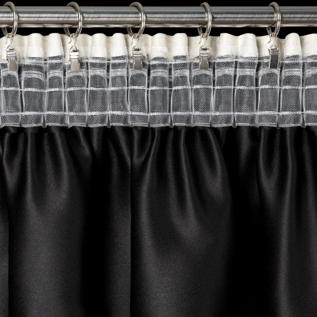 Záves 140x270 cm krémový na riasiacu pásku SELINA