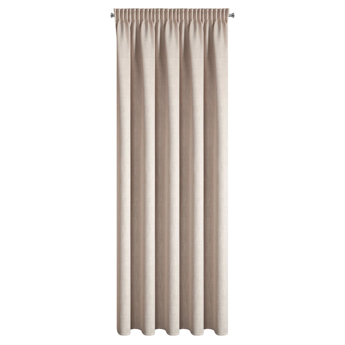 Záves 140x270 cm matný béžový na riasiacu pásku LEYA