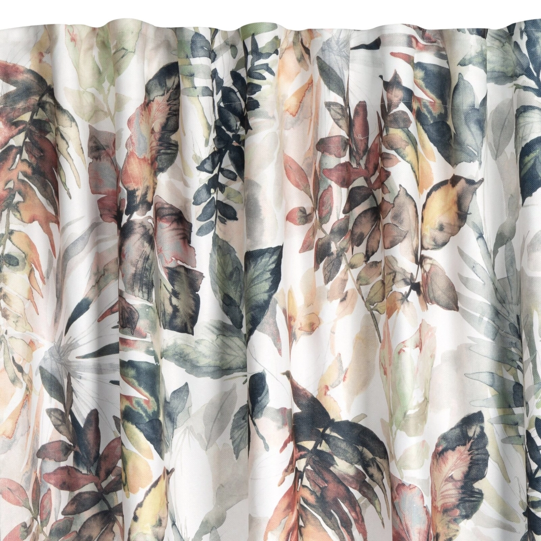 Závěs 140 x 270 cm matný bílo-ocelový na řasicí pásku LILIA