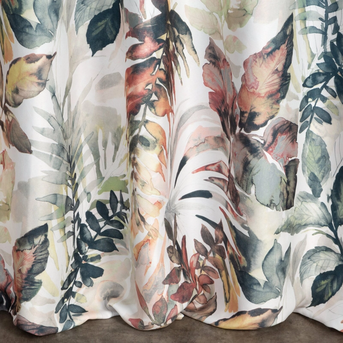 Závěs 140 x 270 cm matný bílo-ocelový na řasicí pásku LILIA