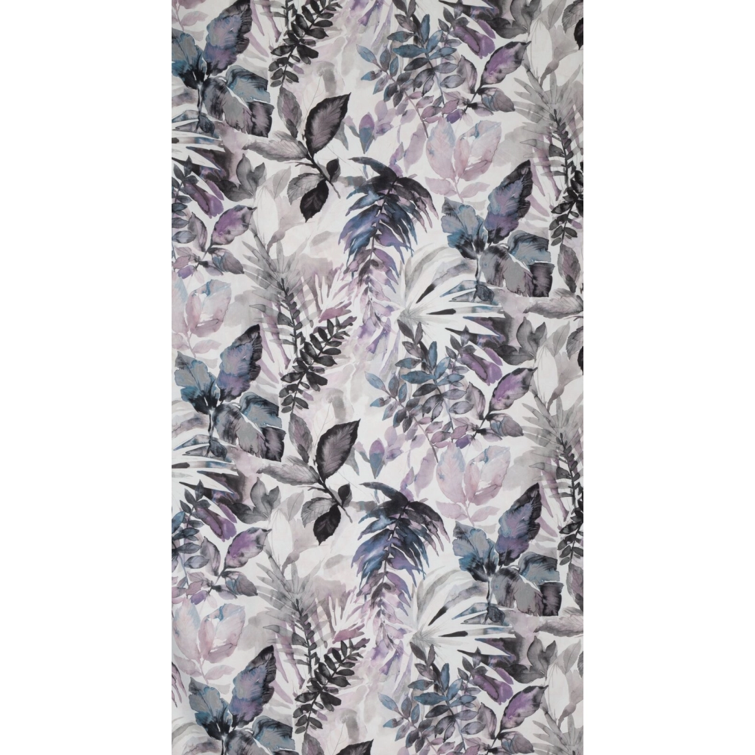 Závěs 140 x 270 cm matný bílý, fialový na řasicí pásku LILIA