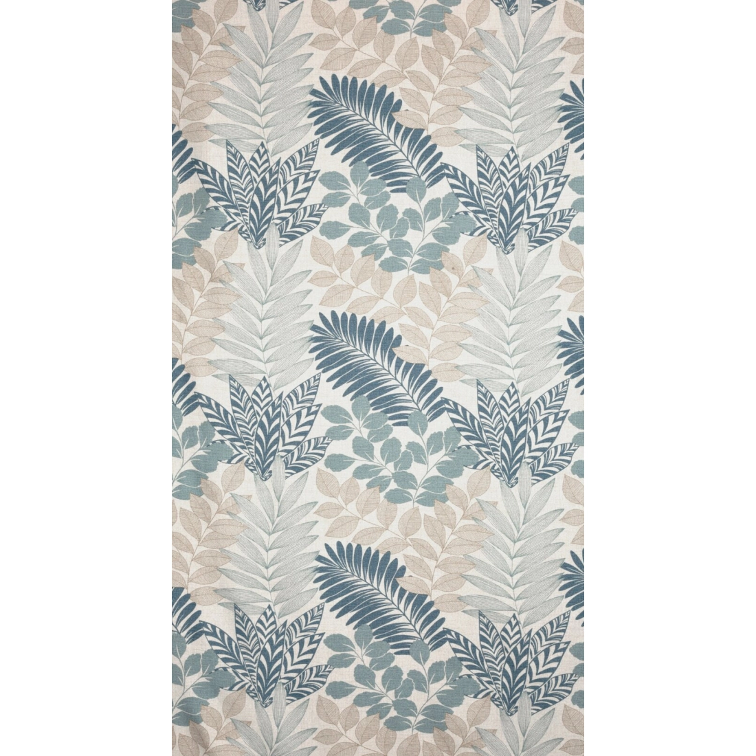 Záves 140x270 cm matný polyesterový prírodný modrý na riasiacu pásku LENNY