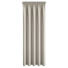 Závěs 140x270 cm matný tmavě béžový na řasicí pásku LEYA
