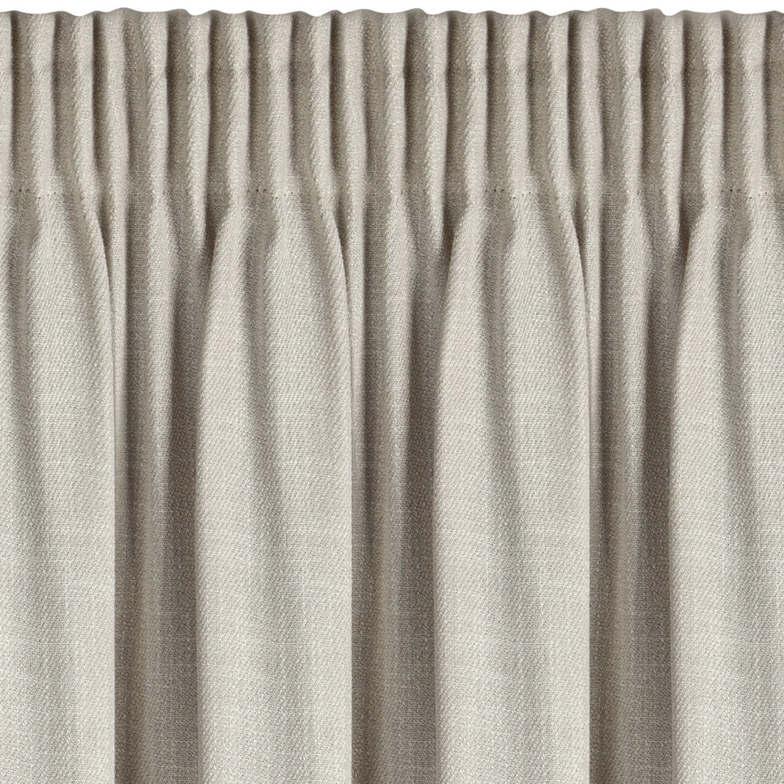 Závěs 140x270 cm matný tmavě béžový na řasicí pásku LEYA