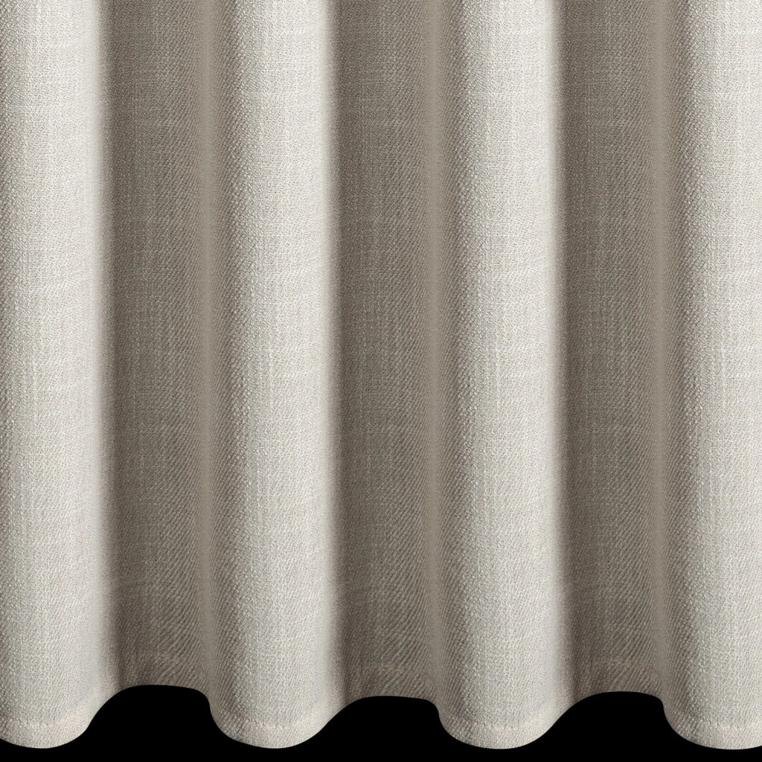 Závěs 140x270 cm matný tmavě béžový na řasicí pásku LEYA