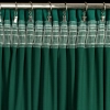Záves 140x270 cm matný zamatový fľaškovo zelený na riasiacu pásku MELANIE