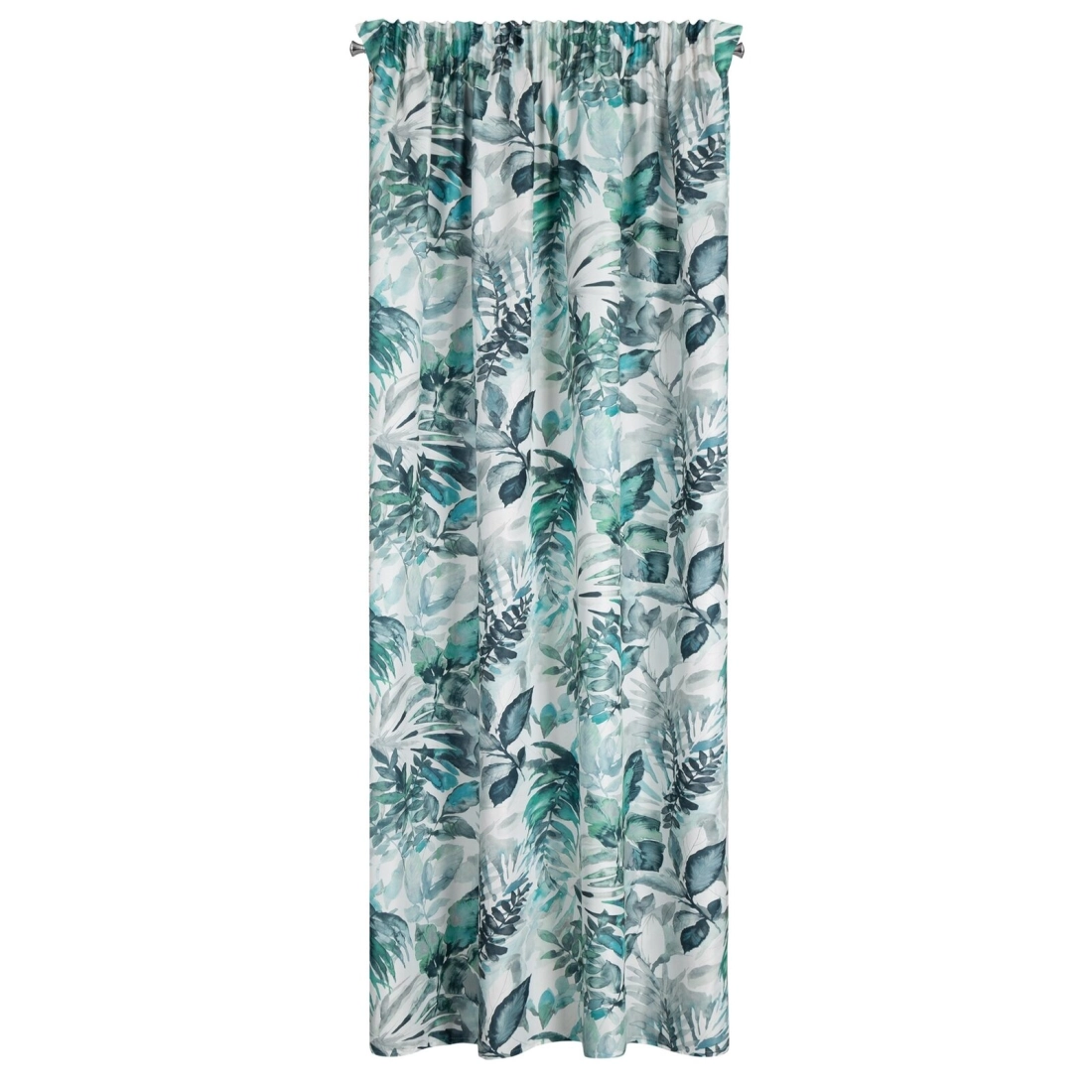 Záves 140x270 cm mikrovláknový bielo-zelený na riasiacu pásku ADELINE Diva Line