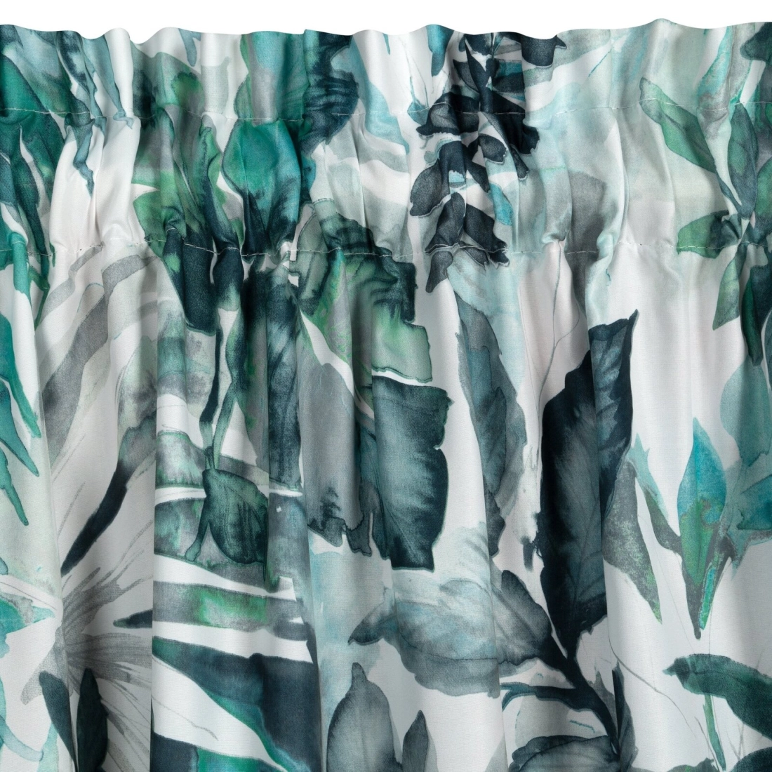 Záves 140x270 cm mikrovláknový bielo-zelený na riasiacu pásku ADELINE Diva Line