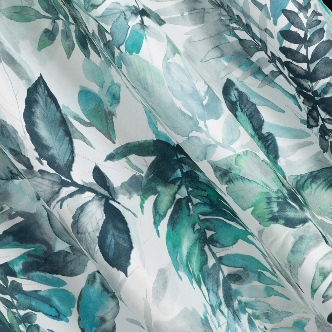 Záves 140x270 cm mikrovláknový bielo-zelený na riasiacu pásku ADELINE Diva Line