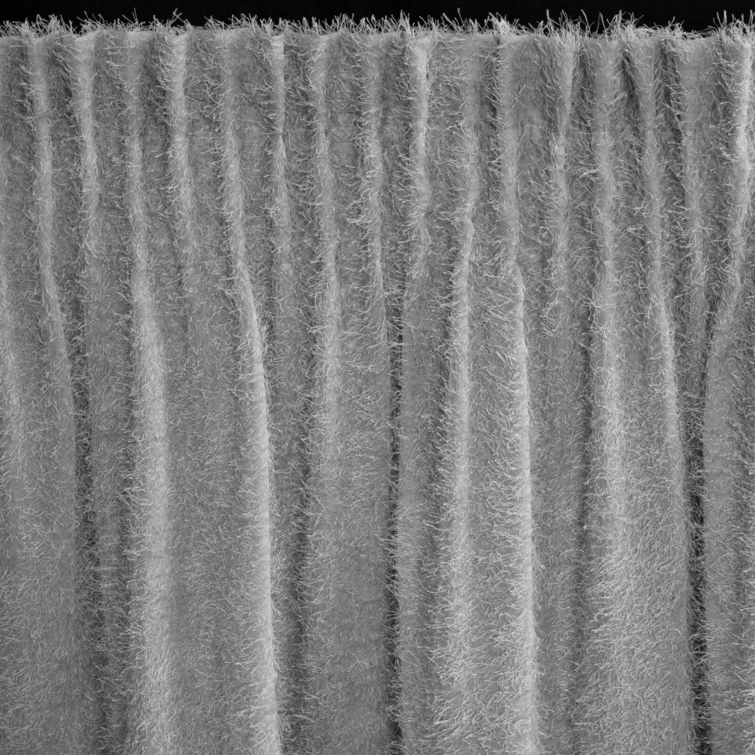 Záves 140x270 cm moherový strieborný na riasiacu pásku AGIS