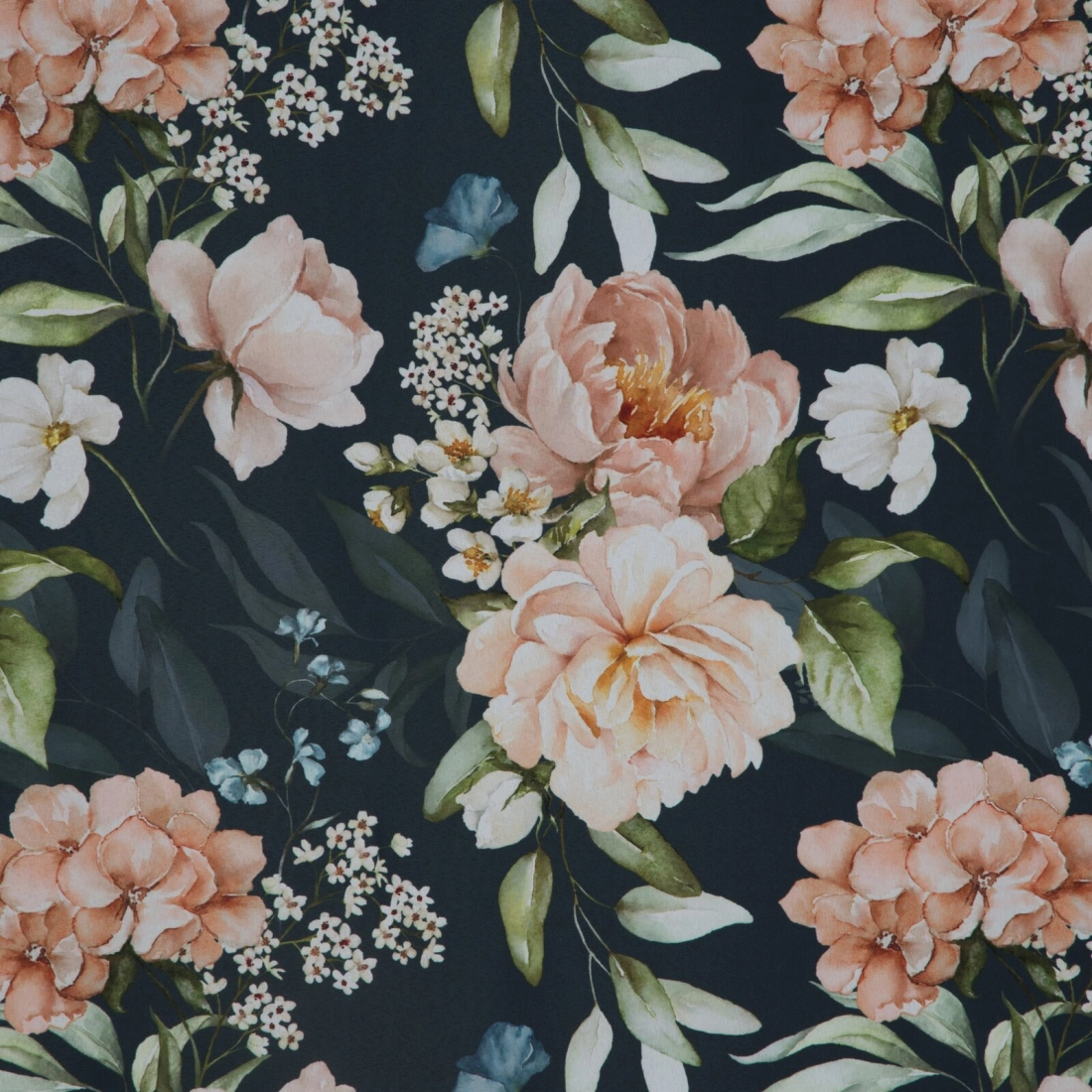 Záves 140x270 cm oxford čierny ružový na kovové krúžky SALMA