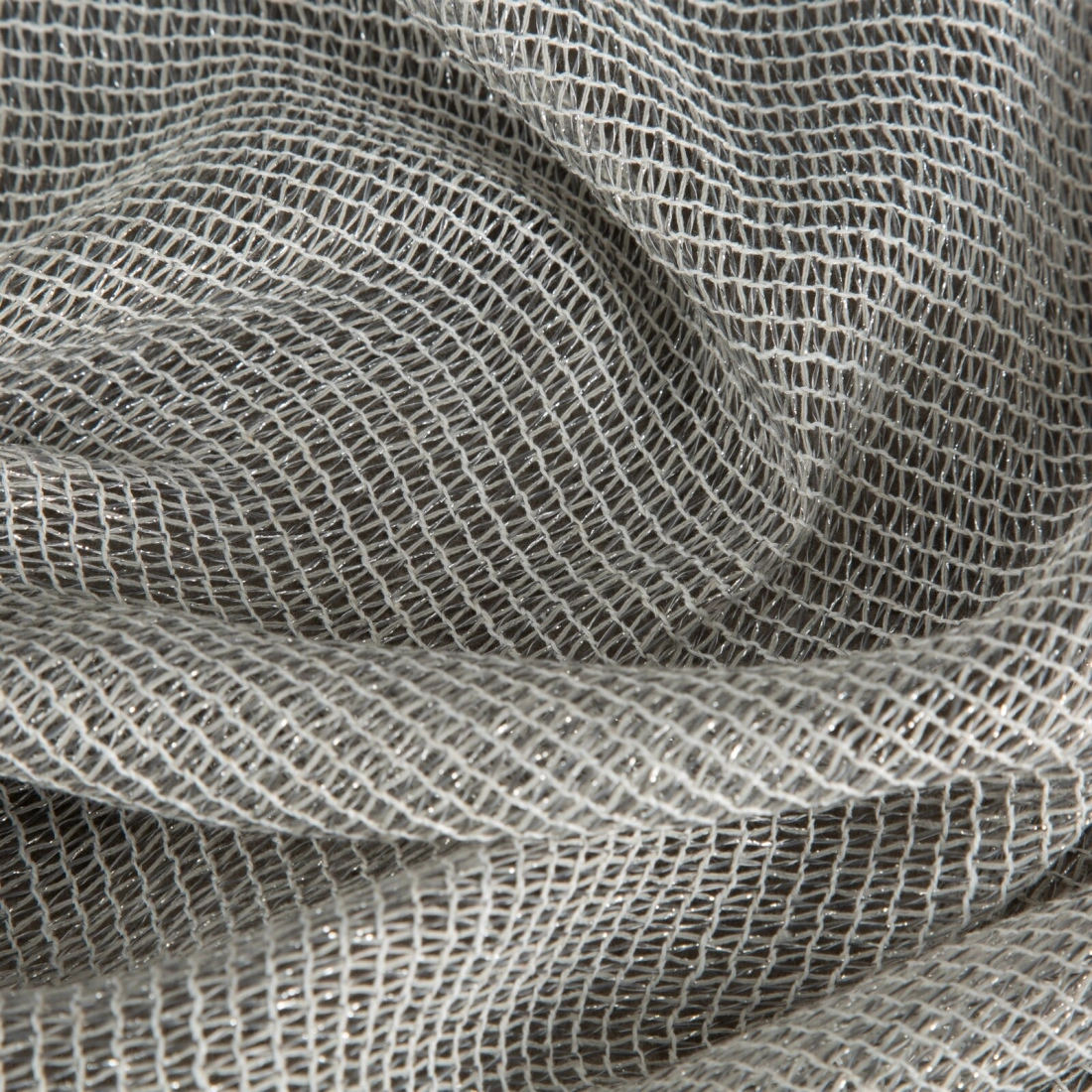 Záves 140x270 cm polyester strieborný na riasiacu pásku EMILIA