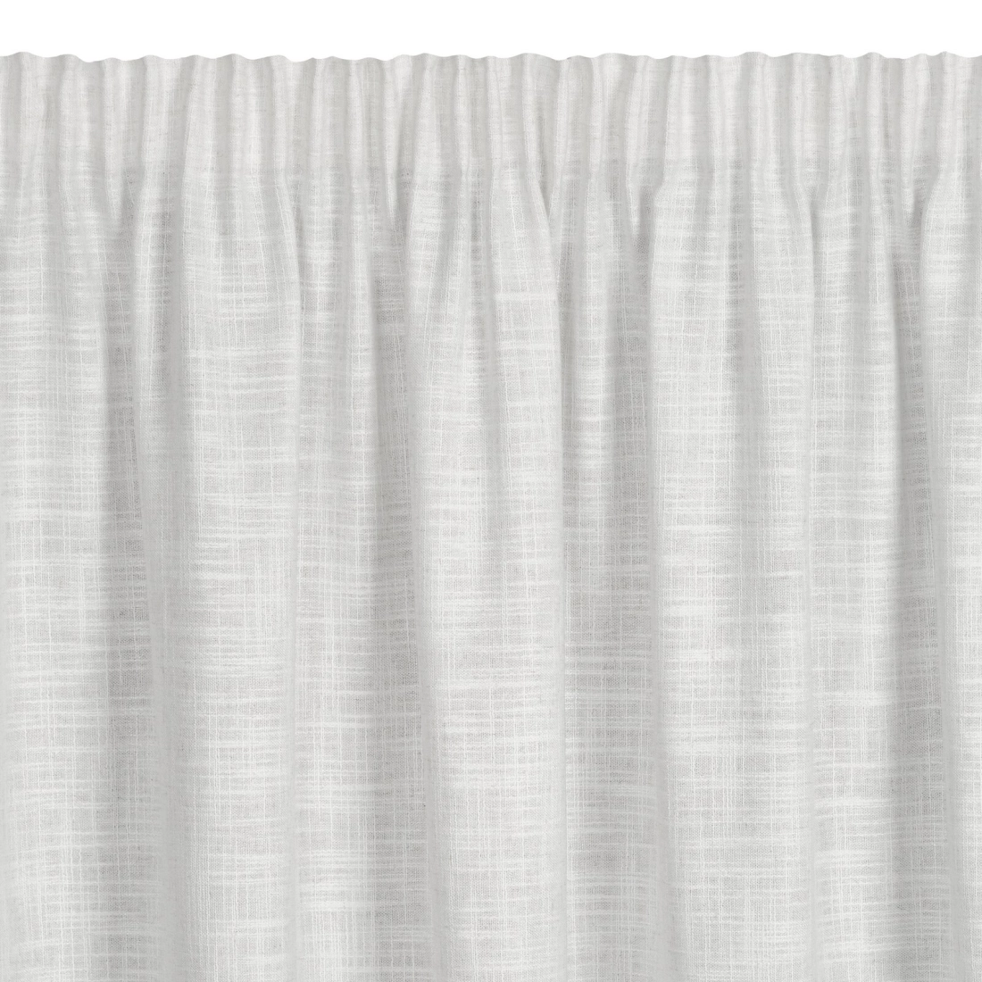 Záves 140x270 cm polyesterovo-ľanový krémový striebristý na riasiacu pásku ROSI