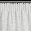 Záves 140x270 cm polyesterovo-ľanový krémový striebristý na riasiacu pásku ROSI