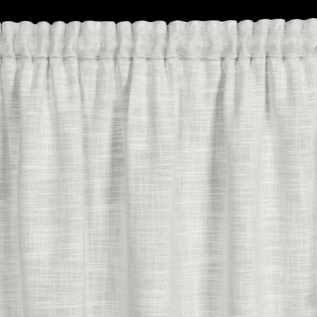 Záves 140x270 cm polyesterovo-ľanový krémový striebristý na riasiacu pásku ROSI