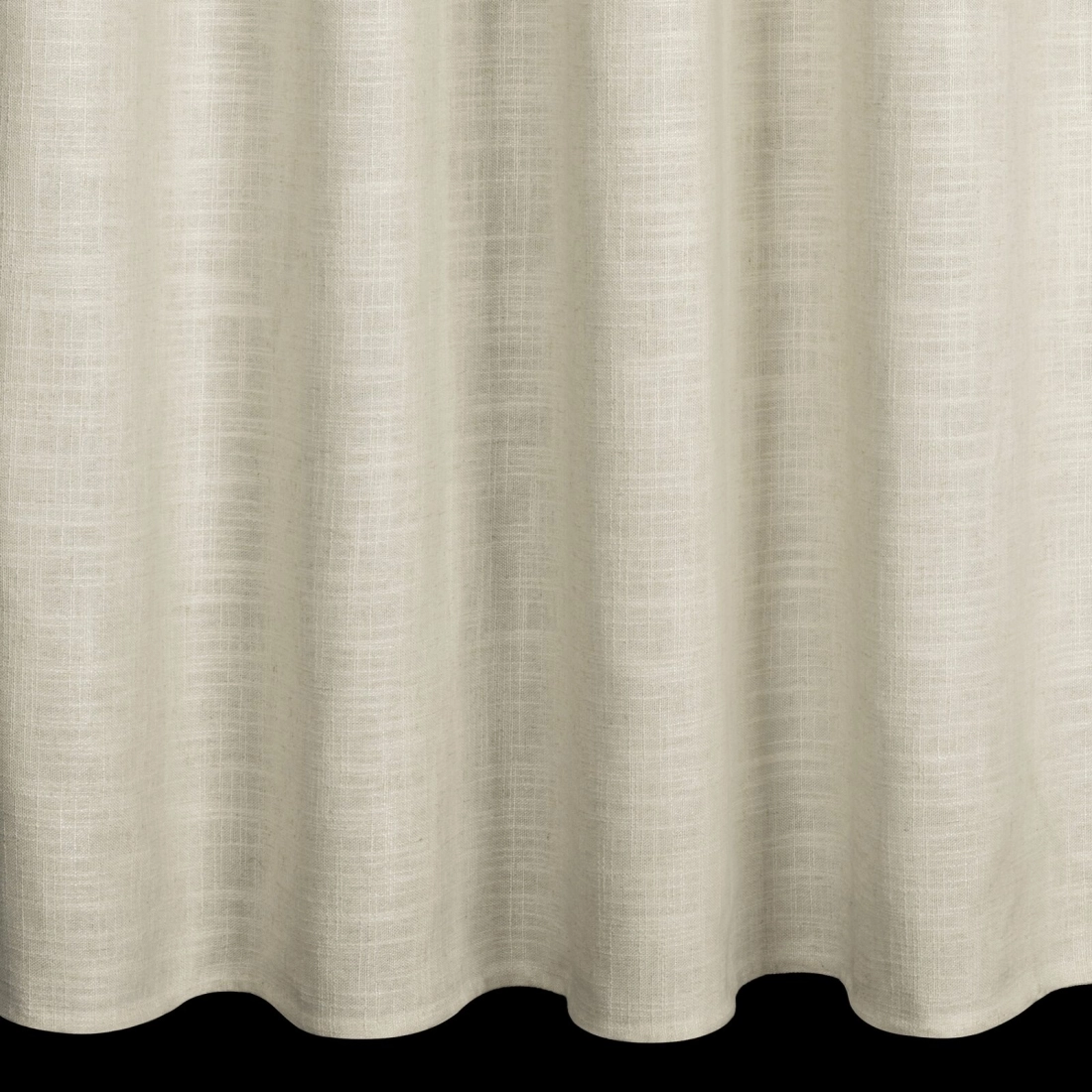 Záves 140x270 cm polyesterový s ľanom tmavobéžový strieborný na riasiacu pásku ROSI